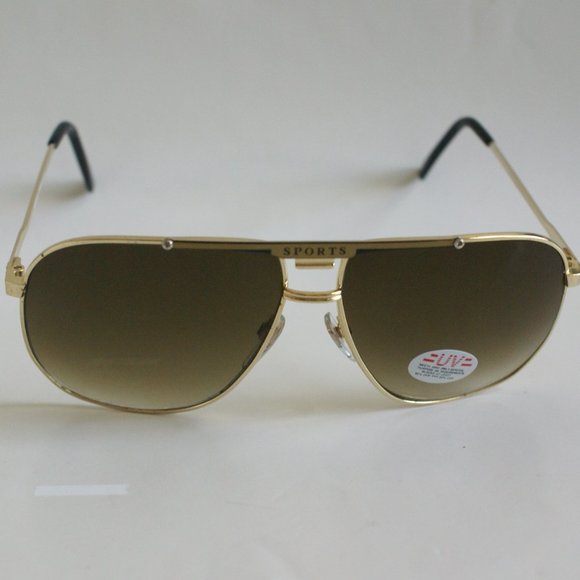 NWT TruVintage Classic"Sports"logo Navigator style gradient smoke lens Sunglass - Picture 1 of 5